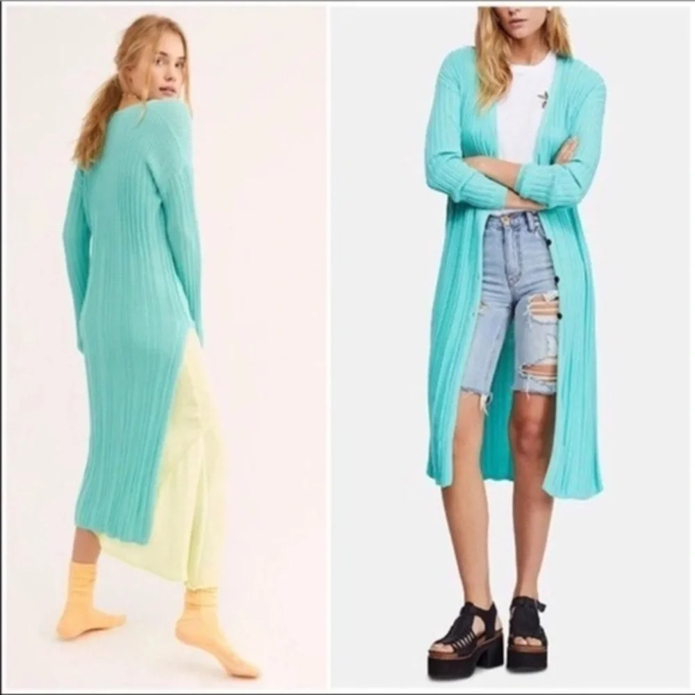NWT Free People Skinny Long Sleeve Cardigan